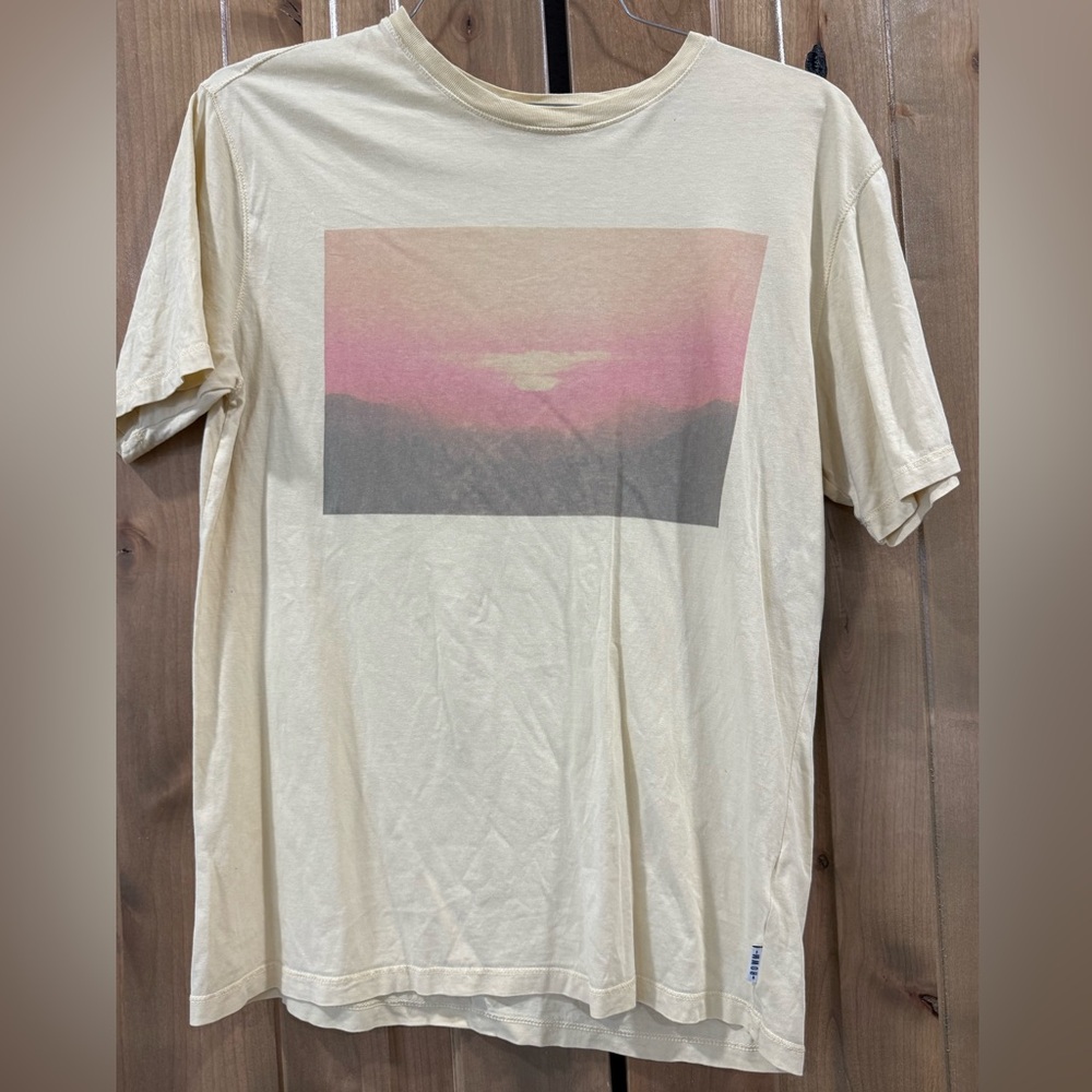 Beige Sunset Graphic Tee